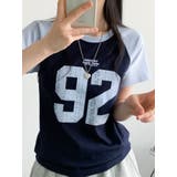 ナンバリングプリント ラグラン半袖Tシャツ | VIVID LADY | 詳細画像30 
