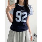 ナンバリングプリント ラグラン半袖Tシャツ | VIVID LADY | 詳細画像31 