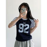 ナンバリングプリント ラグラン半袖Tシャツ | VIVID LADY | 詳細画像33 