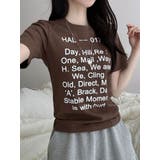 フロント文字プリント半袖Tシャツ | VIVID LADY | 詳細画像9