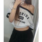 ボートネックオフショル 半袖トレーナー | VIVID LADY | 詳細画像1