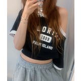 ボートネックオフショル 半袖トレーナー | VIVID LADY | 詳細画像12