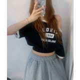 ボートネックオフショル 半袖トレーナー | VIVID LADY | 詳細画像14