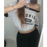 ボートネックオフショル 半袖トレーナー | VIVID LADY | 詳細画像2