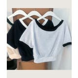 ボートネックオフショル 半袖トレーナー | VIVID LADY | 詳細画像19