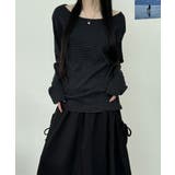 2WAY ボーダーカットソー ロンT | VIVID LADY | 詳細画像4 