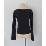 ボーダー柄Vネックヘンリーネックトップス | VIVID LADY | 詳細画像18