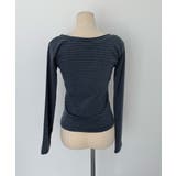 ボーダー柄Vネックヘンリーネックトップス | VIVID LADY | 詳細画像21