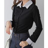 フェイクレイヤードシャツ風カーディガン | VIVID LADY | 詳細画像1