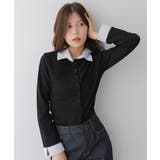 フェイクレイヤードシャツ風カーディガン | VIVID LADY | 詳細画像12