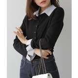 フェイクレイヤードシャツ風カーディガン | VIVID LADY | 詳細画像2