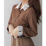 フェイクレイヤードシャツ風カーディガン | VIVID LADY | 詳細画像23