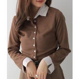 フェイクレイヤードシャツ風カーディガン | VIVID LADY | 詳細画像25