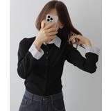 フェイクレイヤードシャツ風カーディガン | VIVID LADY | 詳細画像3