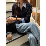 フェイクレイヤードシャツ風カーディガン | VIVID LADY | 詳細画像43