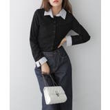 フェイクレイヤードシャツ風カーディガン | VIVID LADY | 詳細画像9