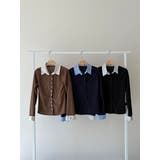 フェイクレイヤードシャツ風カーディガン | VIVID LADY | 詳細画像57