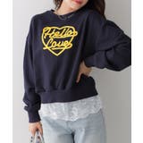 ハート刺繍ロゴスウェットトップス | VIVID LADY | 詳細画像3
