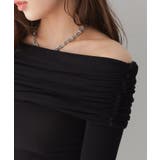 ドレープオフショルダートップス | VIVID LADY | 詳細画像7 