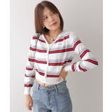 ミックスボーダーVネックカーディガン | VIVID LADY | 詳細画像13