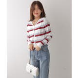 ミックスボーダーVネックカーディガン | VIVID LADY | 詳細画像17