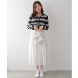 ミックスボーダーVネックカーディガン | VIVID LADY | 詳細画像7