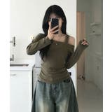 アシンメトリーワンショルダートップス | VIVID LADY | 詳細画像9 