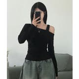 アシンメトリーワンショルダートップス | VIVID LADY | 詳細画像24 