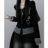 チェック柄シャツ ドッキングカーディガン | VIVID LADY | 詳細画像6