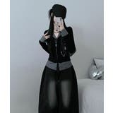 チェック柄シャツ ドッキングカーディガン | VIVID LADY | 詳細画像8