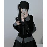 チェック柄シャツ ドッキングカーディガン | VIVID LADY | 詳細画像13