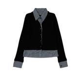 チェック柄シャツ ドッキングカーディガン | VIVID LADY | 詳細画像16