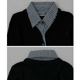 チェック柄シャツ ドッキングカーディガン | VIVID LADY | 詳細画像17