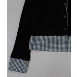 チェック柄シャツ ドッキングカーディガン | VIVID LADY | 詳細画像18