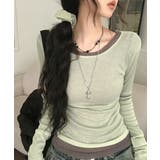 ミント | シアーロングスリーブTシャツ | VIVID LADY