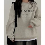 【裏起毛】オーバーサイズ ロゴスウェットトレーナー | VIVID LADY | 詳細画像1