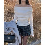 ドレープ起毛2wayオフショルダートップス | VIVID LADY | 詳細画像1 