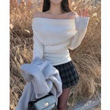 ドレープ起毛2wayオフショルダートップス | VIVID LADY | 詳細画像4 