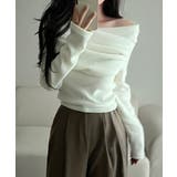 ドレープオフショル 起毛トップス | VIVID LADY | 詳細画像4 