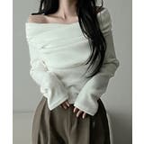 アイボリー | ドレープオフショル 起毛トップス | VIVID LADY