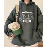 【裏起毛】カレッジロゴ オーバーサイズパーカー | VIVID LADY | 詳細画像8 