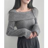 折り返しワイドネック オフショル風 起毛 ロンT 長袖 | VIVID LADY | 詳細画像10