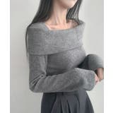 折り返しワイドネック オフショル風 起毛 ロンT 長袖 | VIVID LADY | 詳細画像11