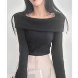 折り返しワイドネック オフショル風 起毛 ロンT 長袖 | VIVID LADY | 詳細画像17