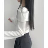 折り返しワイドネック オフショル風 起毛 ロンT 長袖 | VIVID LADY | 詳細画像6