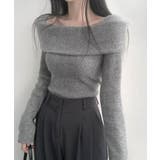 折り返しワイドネック オフショル風 起毛 ロンT 長袖 | VIVID LADY | 詳細画像7