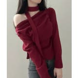 チョーカー付き ドレープワンショルダートップス | VIVID LADY | 詳細画像13