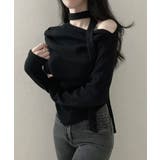 チョーカー付き ドレープワンショルダートップス | VIVID LADY | 詳細画像18