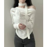 チョーカー付き ドレープワンショルダートップス | VIVID LADY | 詳細画像4