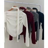 チョーカー付き ドレープワンショルダートップス | VIVID LADY | 詳細画像19